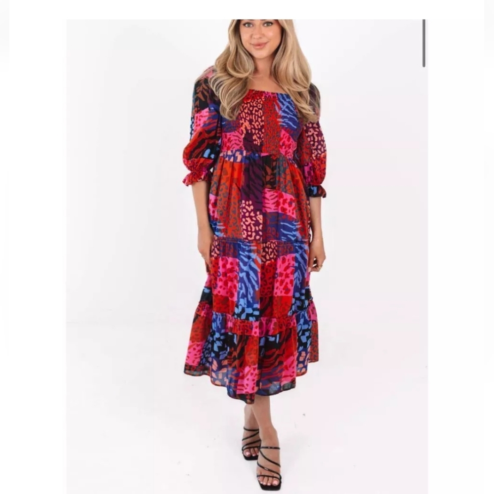 Colorful Patchwork Dress